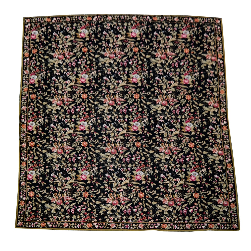 Handmade Needlepoint Floral Design Carpet (1 of 12)