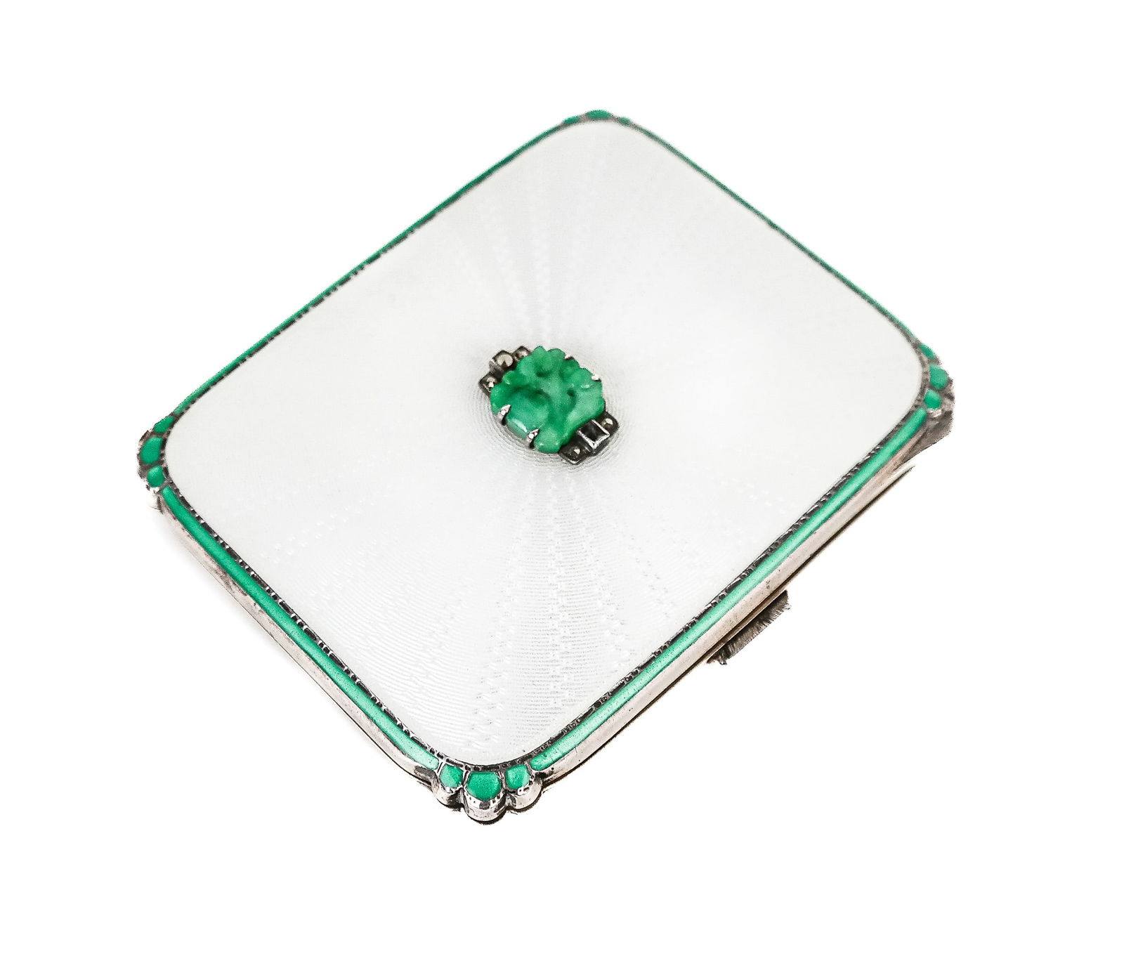 English Silver Gilt Enamel Cigarette Box (1 of 9)