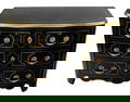 Regence Ebonized and Gilded Commode