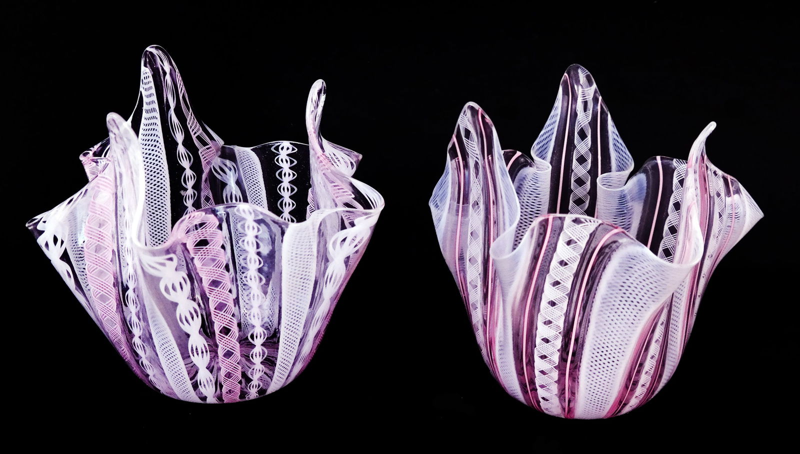 Pair of Venetian Handkerchief Vases (1 of 8)