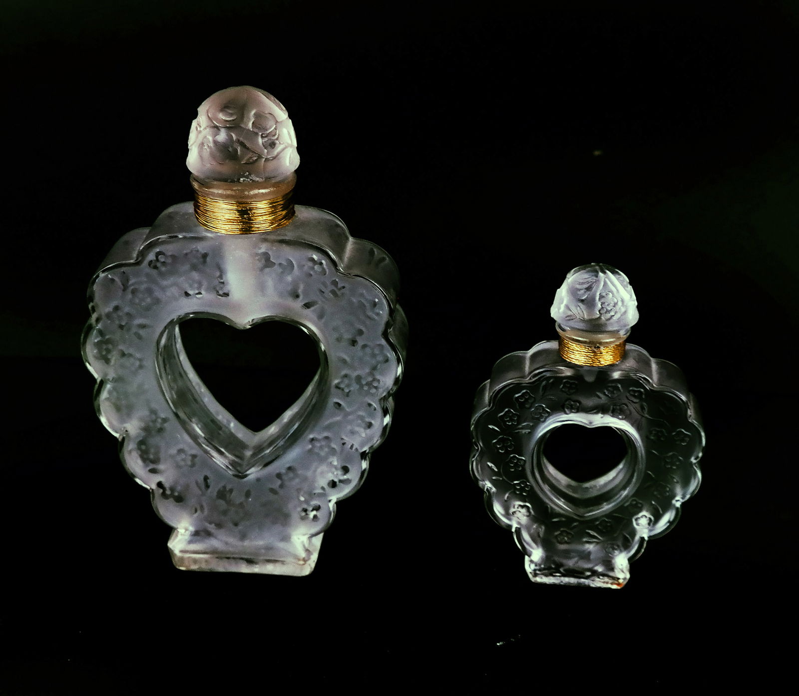 Two Vintage Lalique Perfume Bottles (1 of 9)