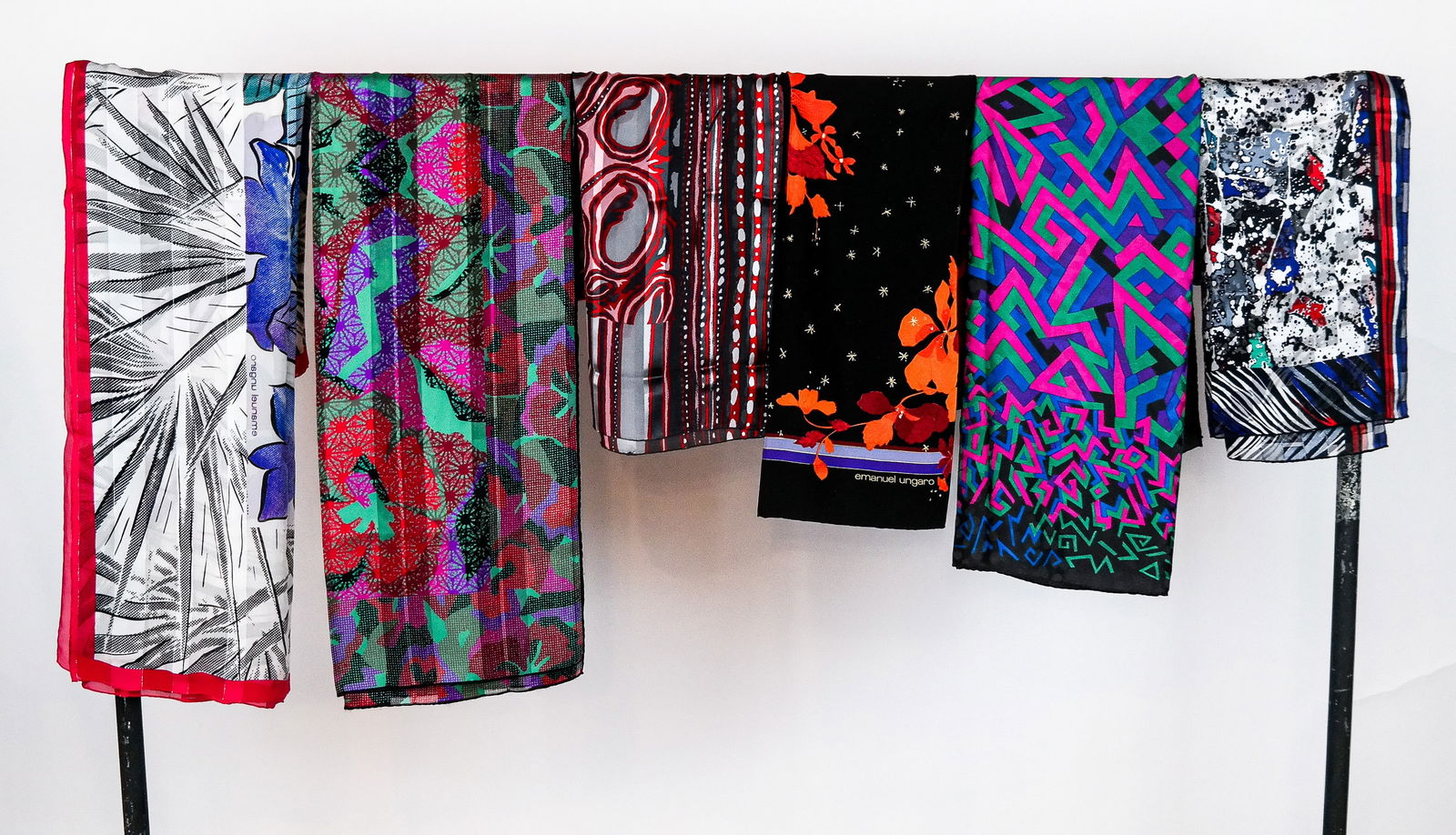 Emanuel Ungaro Vintage Large Silk Scarves (6) (1 of 7)