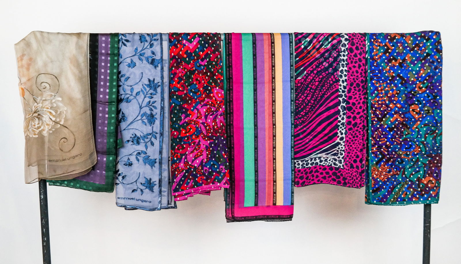 Emanuel Ungaro Vintage Silk Chiffon Scarves/Wraps (1 of 13)