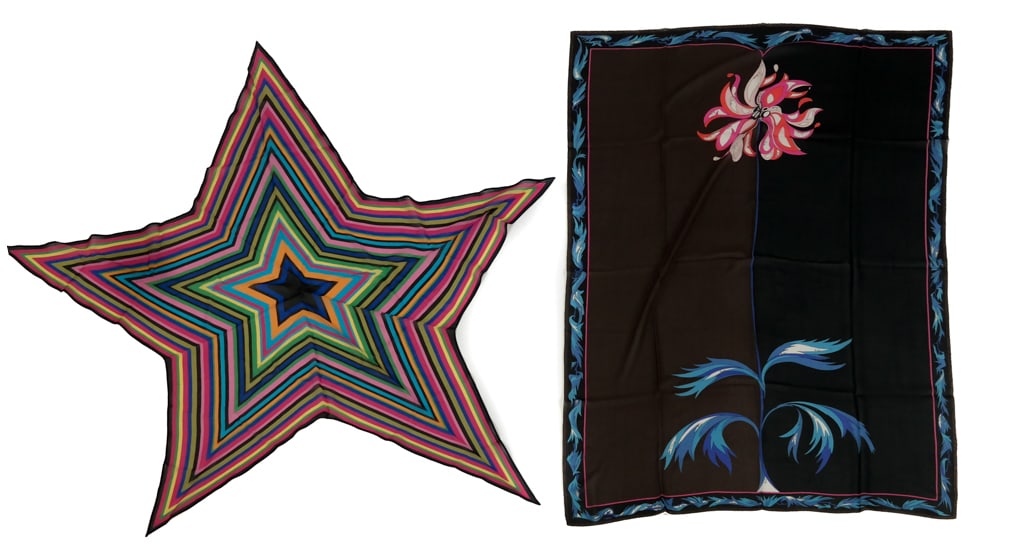 Pucci Vintage Silk Chiffon Scarves (2) (1 of 8)