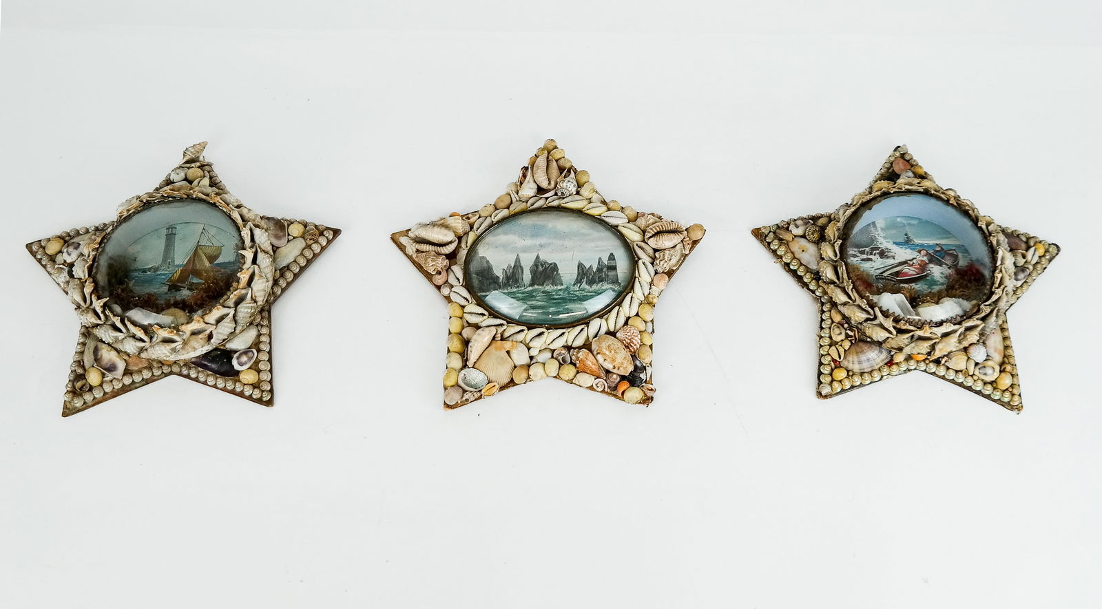 Three Sweetheart Shellwork Frames (1 of 14)