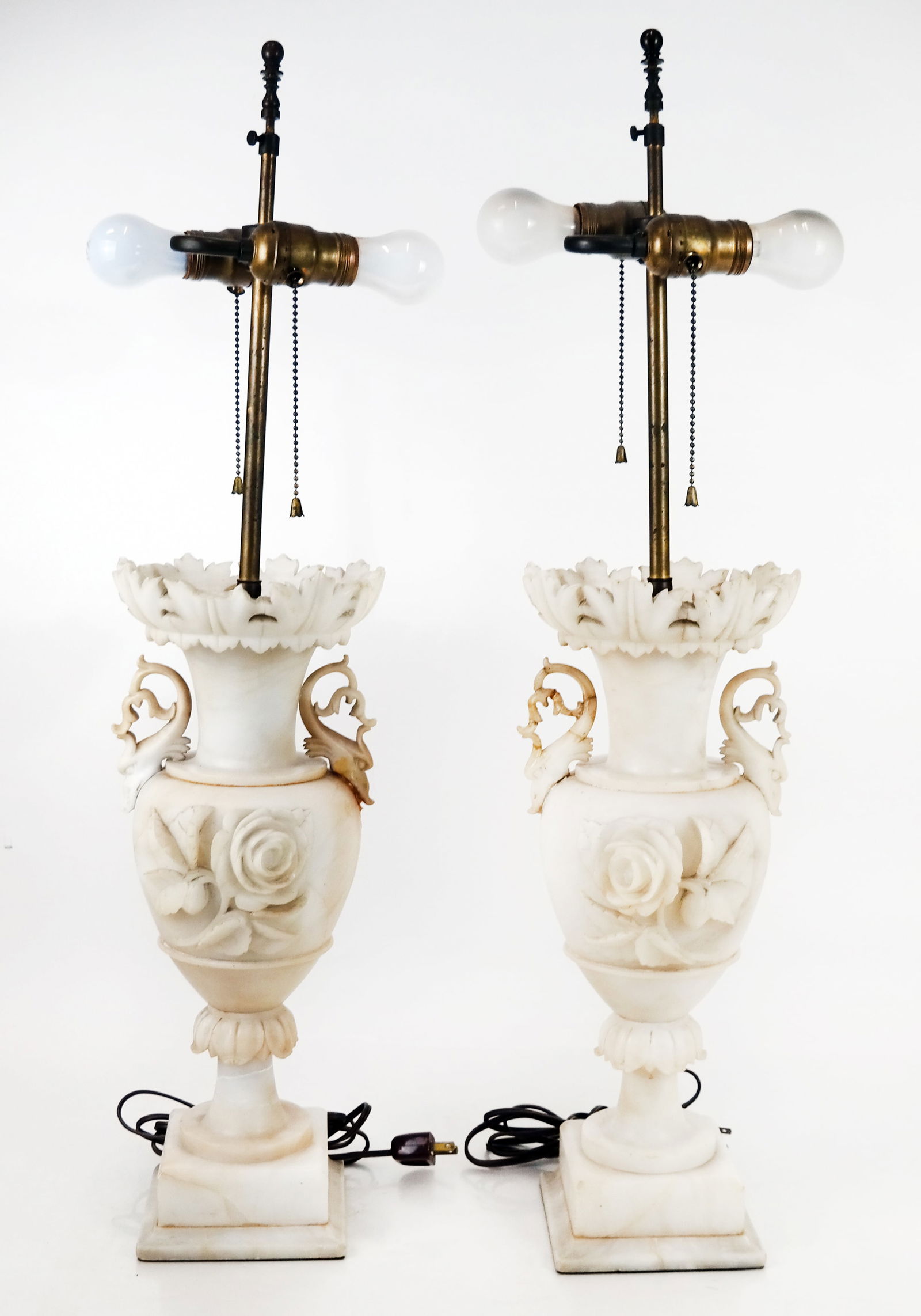 Hand-Carved Alabaster Lamps, 2 (1 of 15)
