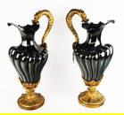 Pair of Classical-Style Bronze Ewers