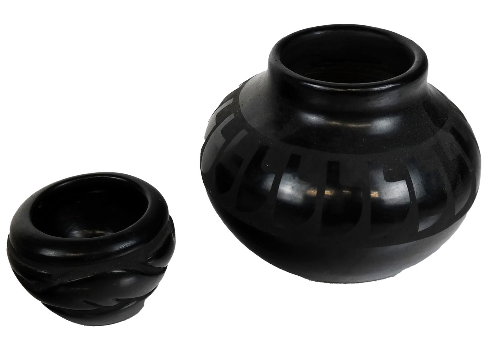 Two Miniature Blackware Pottery Vessels (1 of 10)