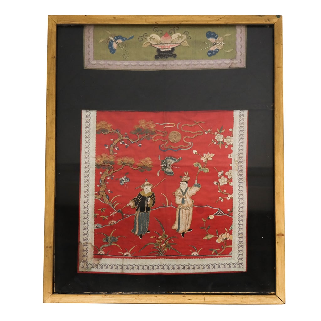 Antique Chinese Embroidered Panels (2) (1 of 9)