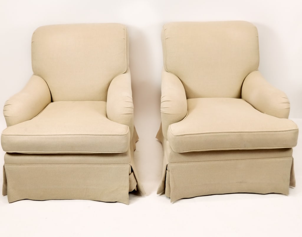 Edward Ferrell Swivel Chairs, Pair (1 of 9)