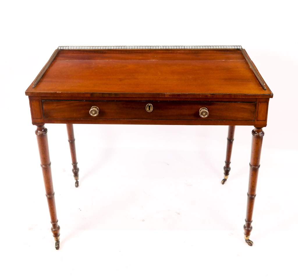 English Mahogany Table Desk (1 of 6)