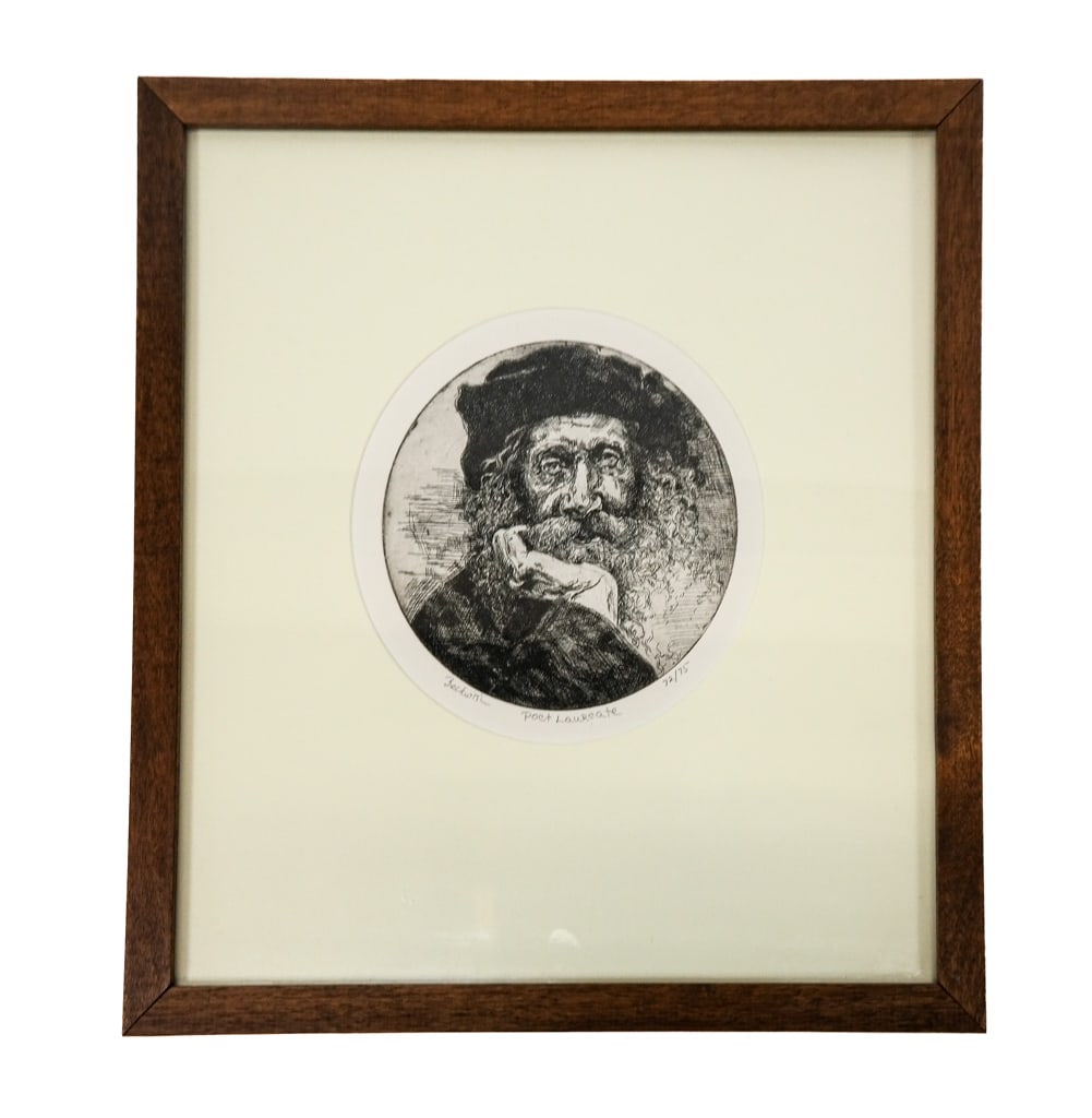 Joel Beckwith "Poet Laureate" Etching (1 of 6)