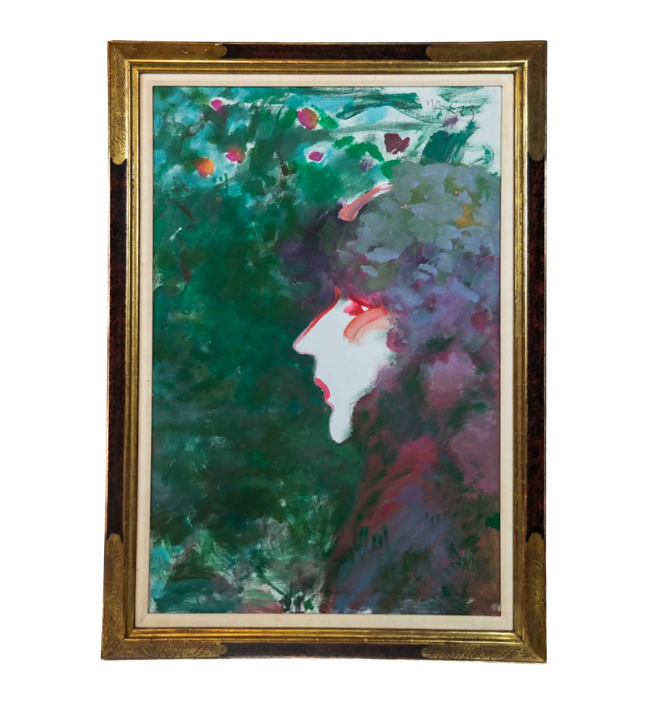 Peter MAX: Portrait of a Woman - Oil on Canvas (1 of 9)