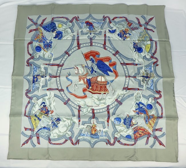 Vintage Hermes Paris Silk Scarf (1 of 12)