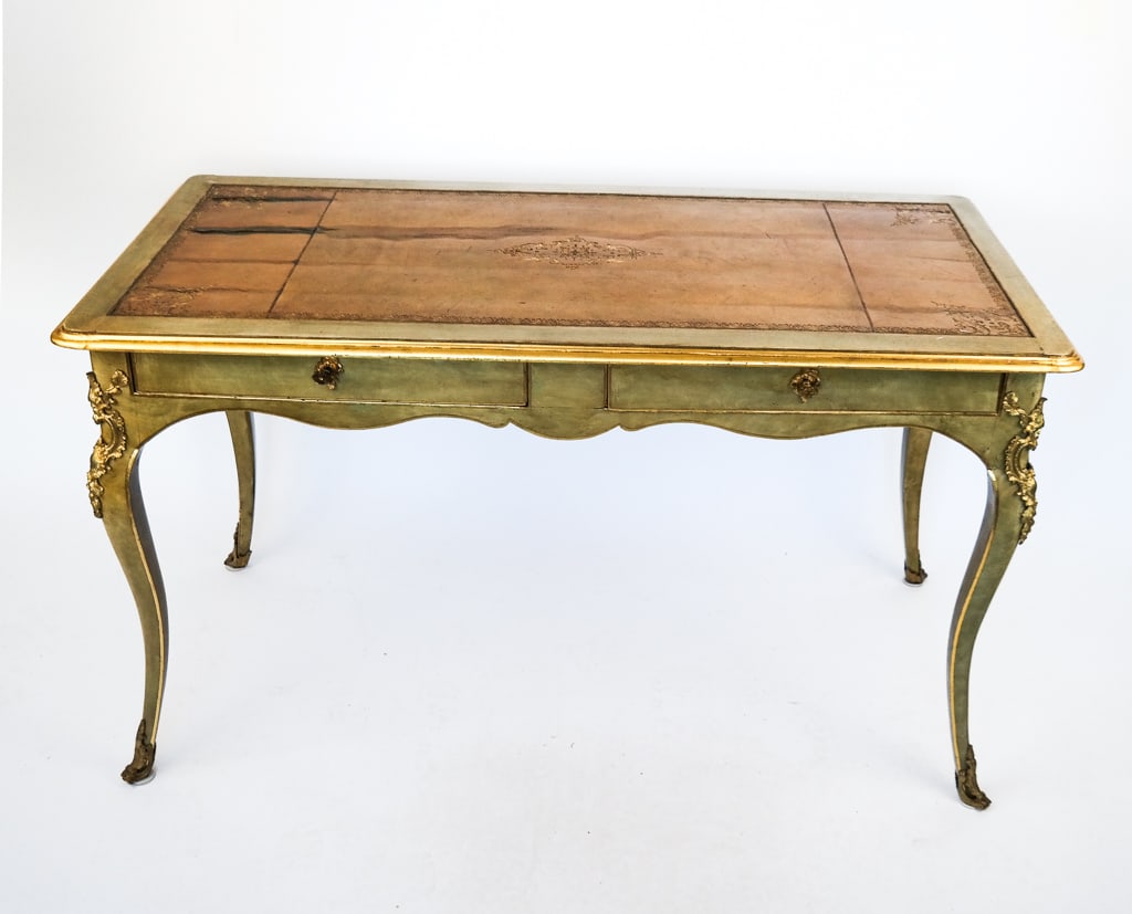Louis XV Decorated Bronze Mounted Bureau Plat (1 of 11)