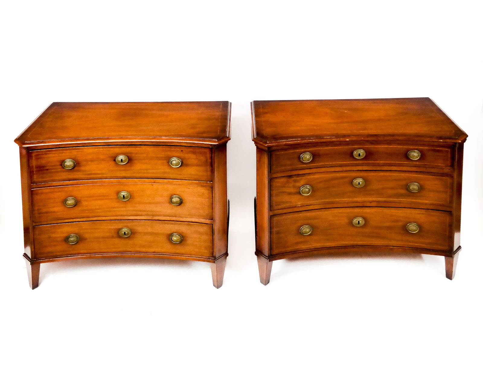 Pair of Sheraton Mahogany Chests (1 of 11)