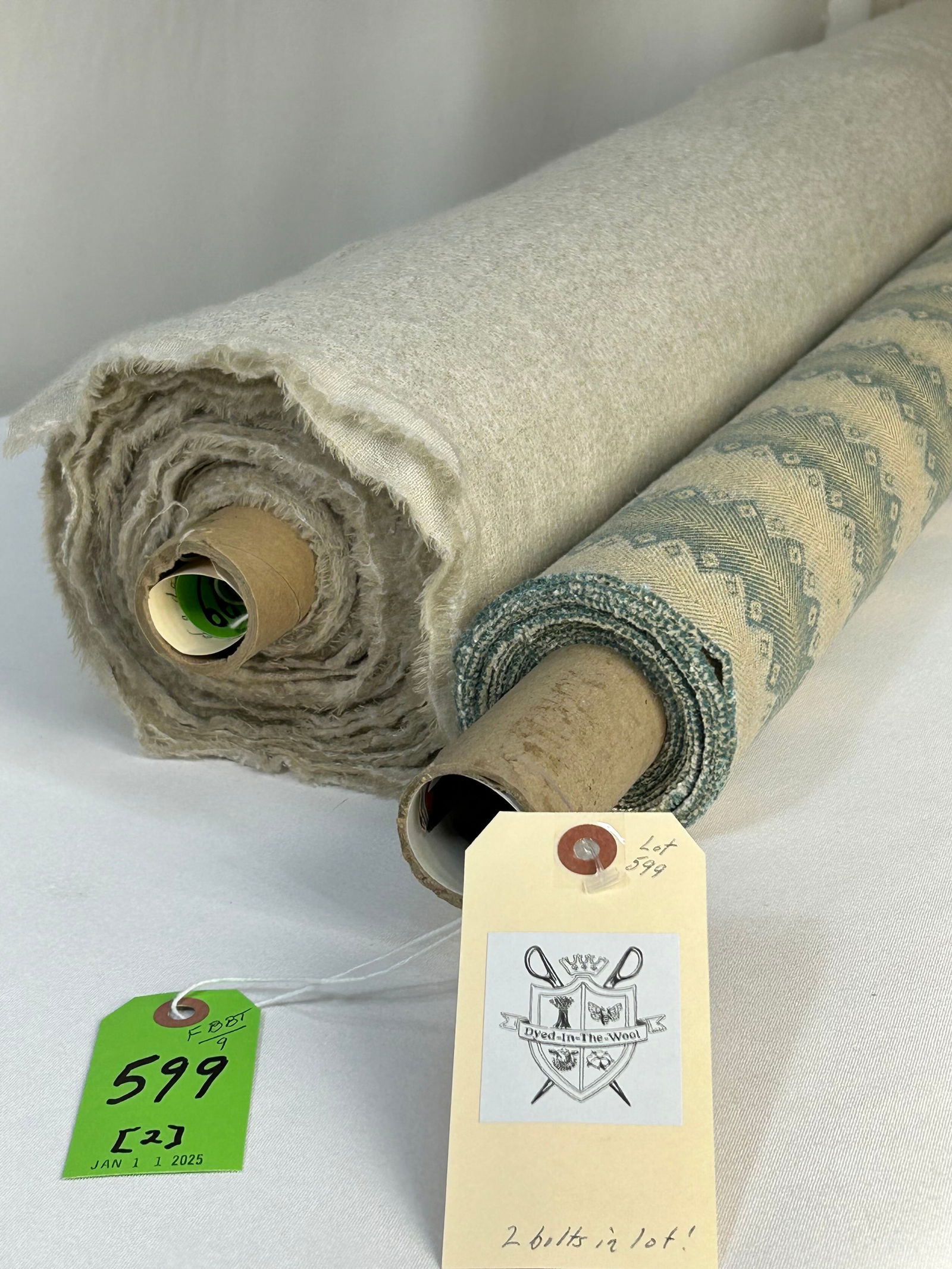 Guy Goodfellow Stripe & 116"-Wide Cashmere Fabrics (1 of 7)