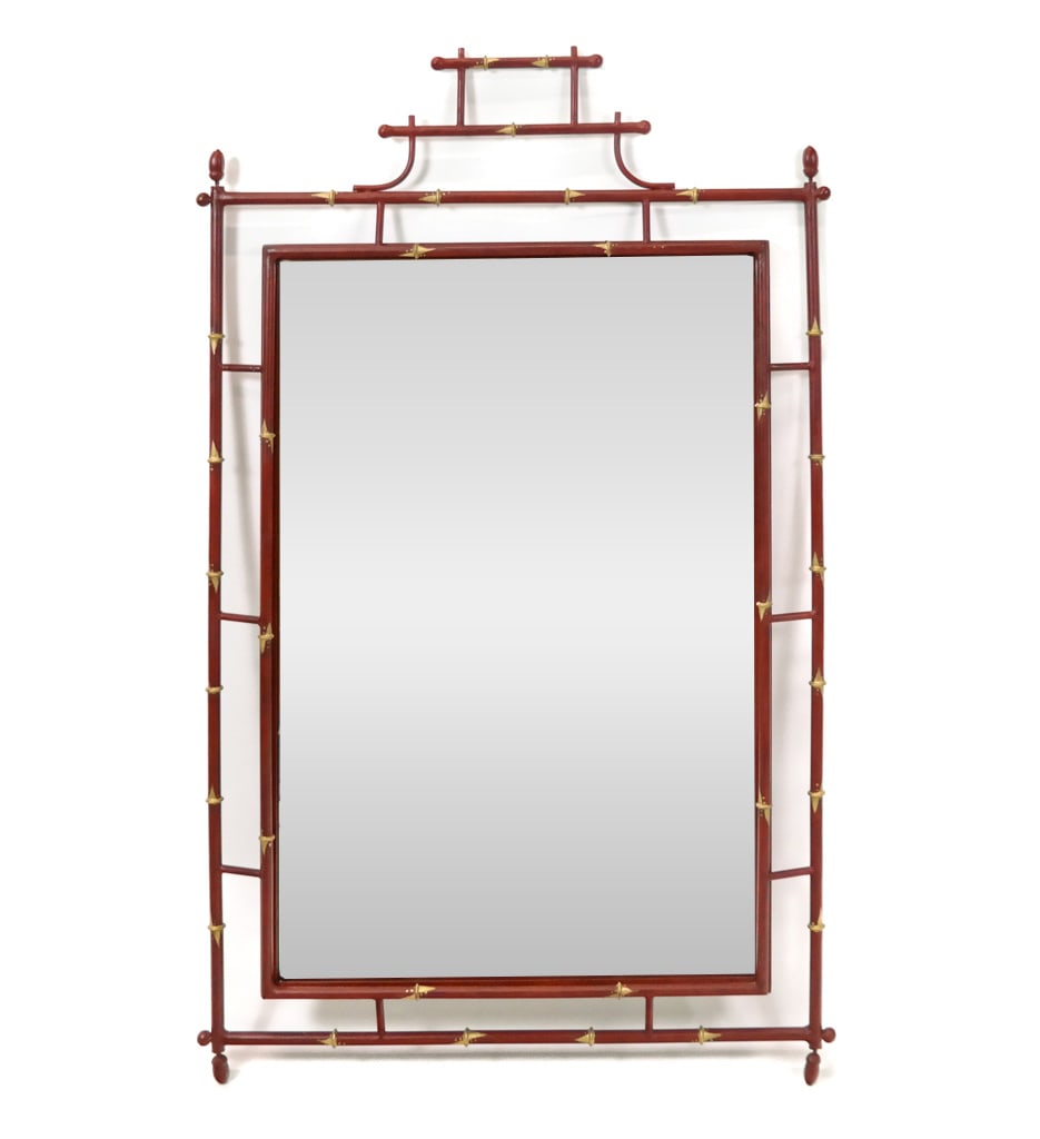Chinese-Manner Faux Bamboo Mirror (1 of 9)