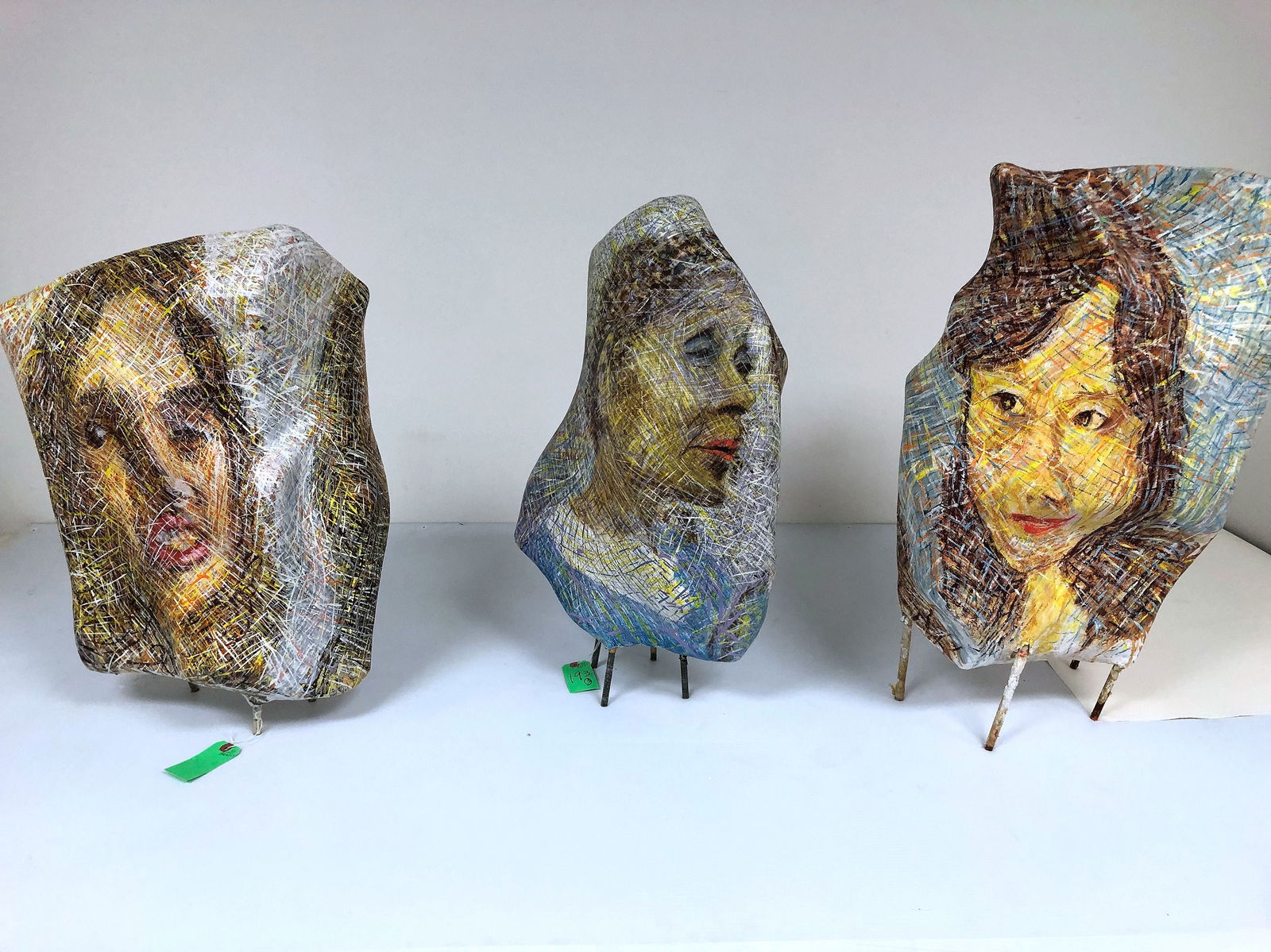 Estate of Juan Gomez Quiroz: 3 Painted Plaster Sculptures (1 of 6)