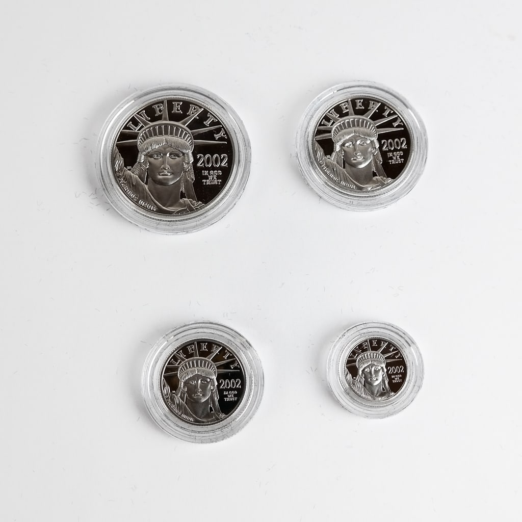 1998 American Eagle Platinum Proof 4枚セット Buy 1998-W 4-Coin Proof American Platinum Eagle Set (w/Box
