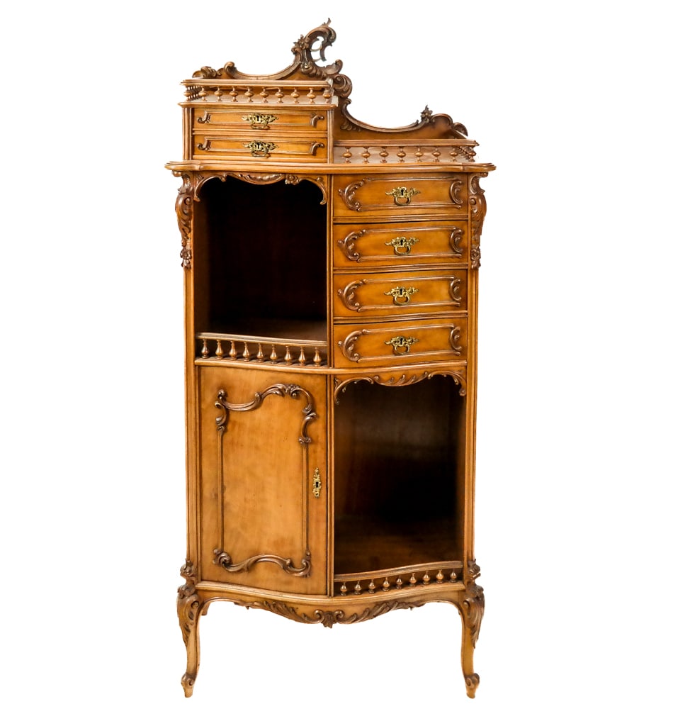 French Louis XV Walnut Cabinet (1 of 15)