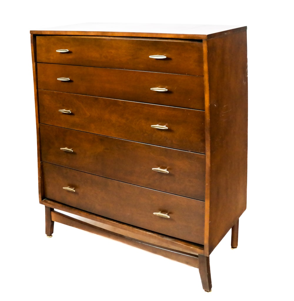 Mid-Century Modern Five-Drawer Chest (1 of 12)