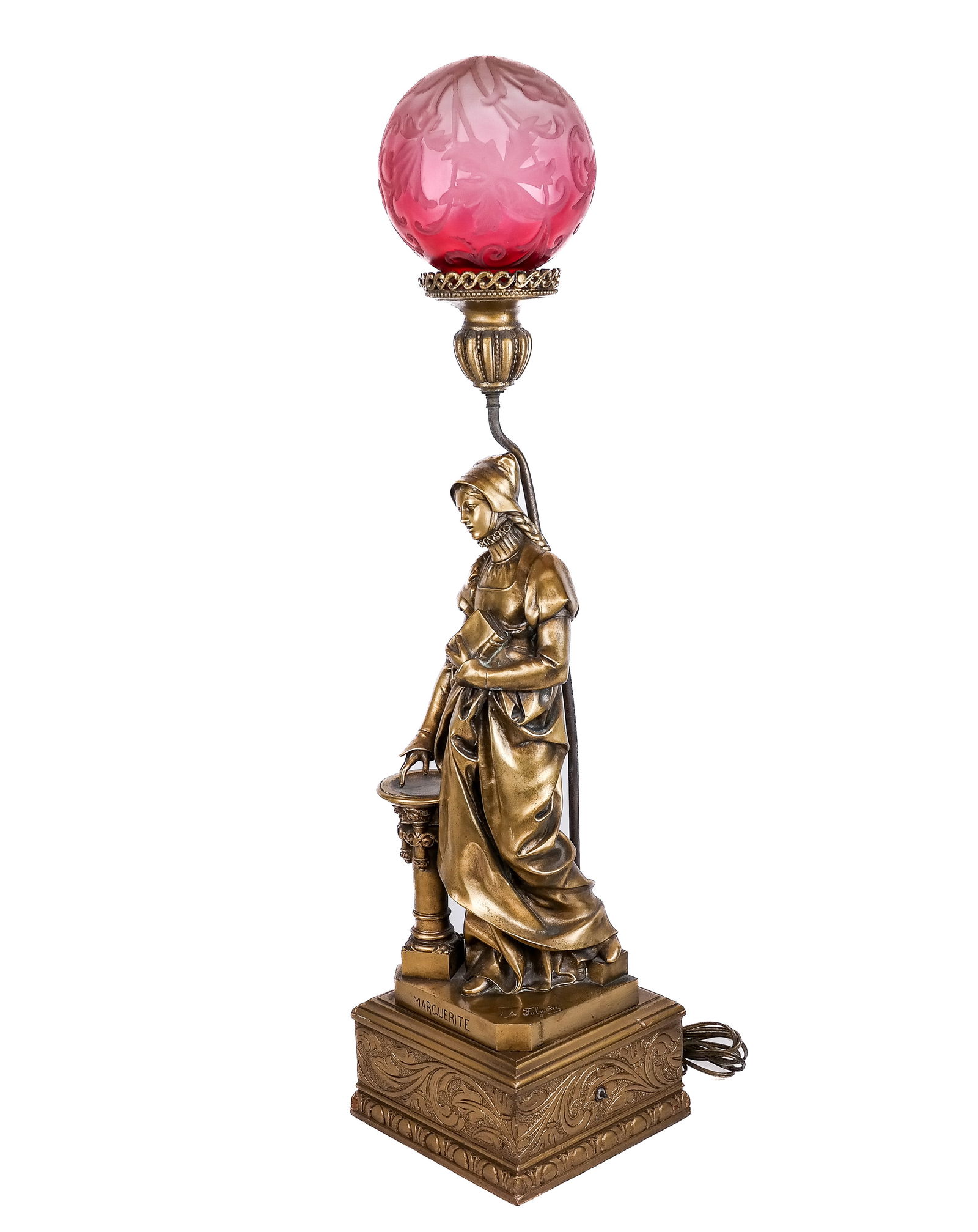 Alexandre Falguiere Bronze Mounted as a Lamp (1 of 12)