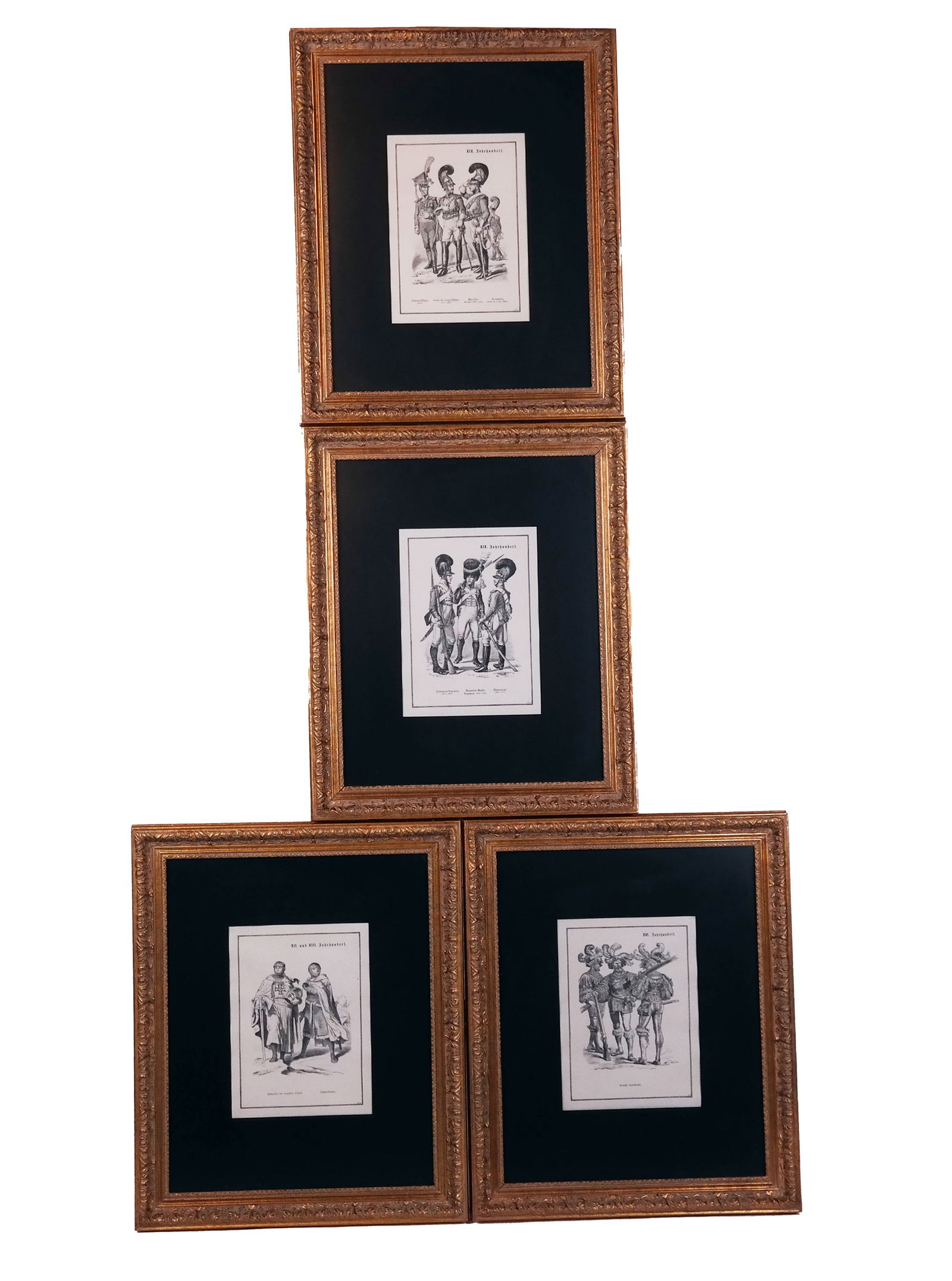 Group of Military Prints in Gilt Frames (4) (1 of 11)