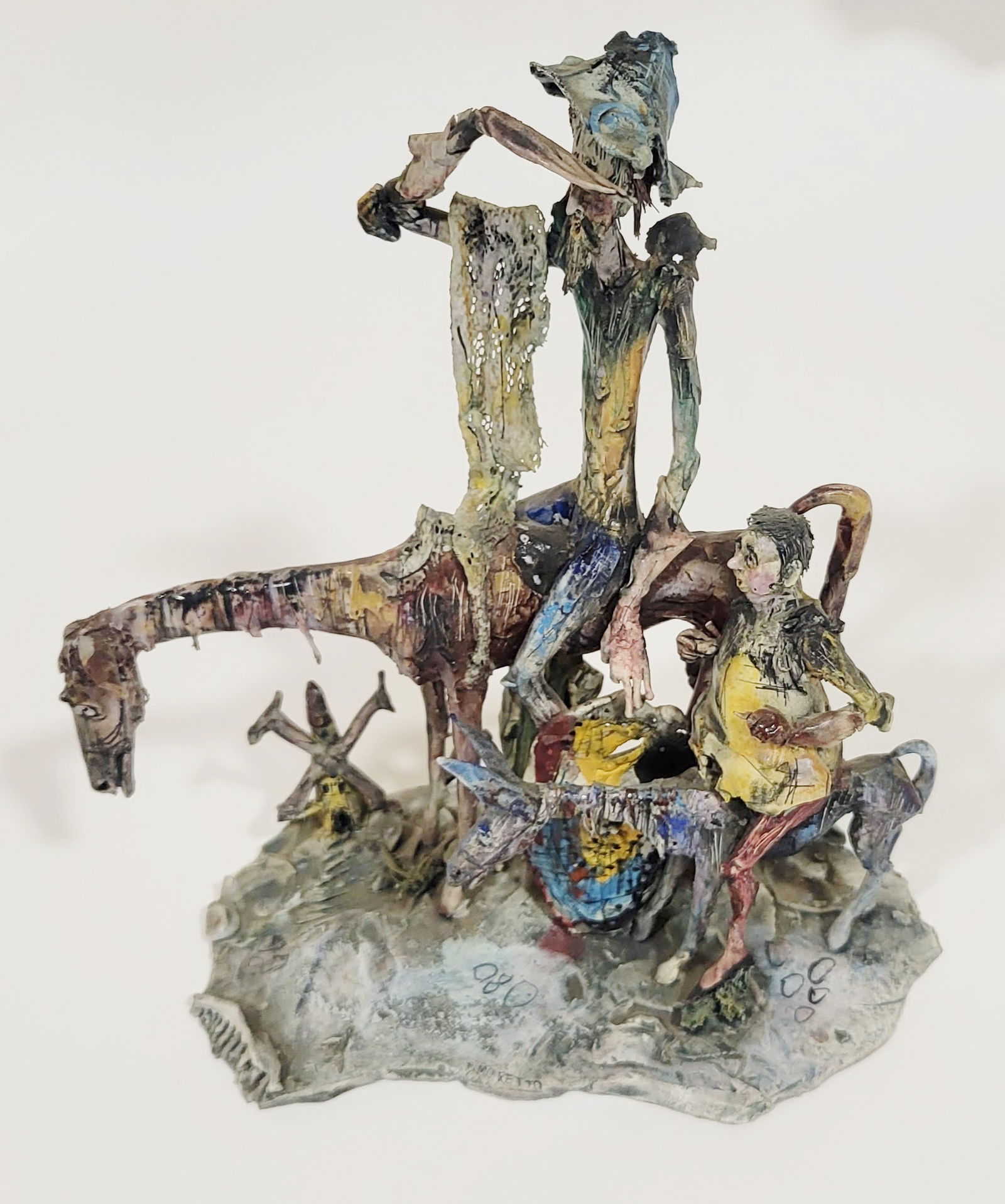 Vintage Italian "Don Quixote..." Porcelain Sculptu (1 of 15)