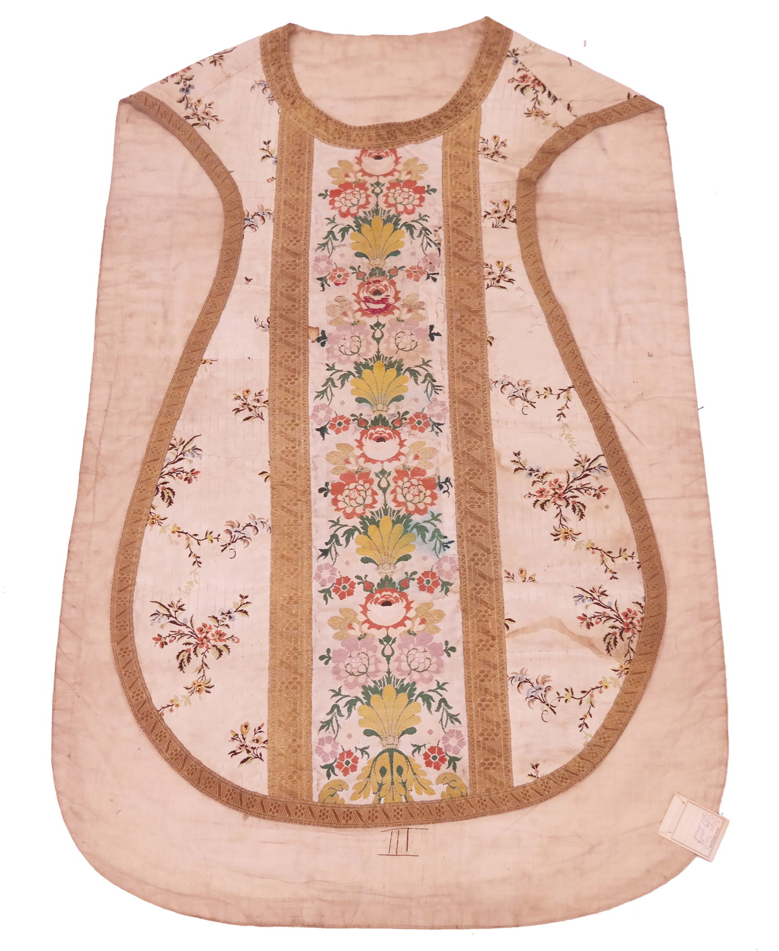 18th/19th C. Continental Brocaded Silk Chasuble (1 of 11)