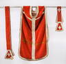 19th C. Italian Silk Velvet Three-Piece Set