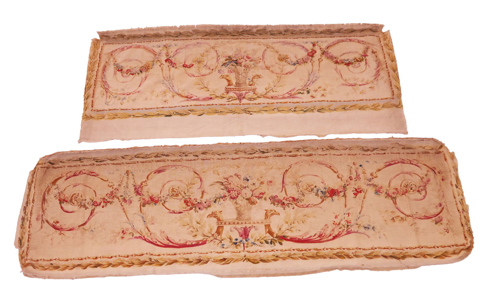 18th C. French Tapestry Settee Covers (4) (1 of 20)