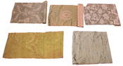 Group of 5 Green 18th C. Revival Silks