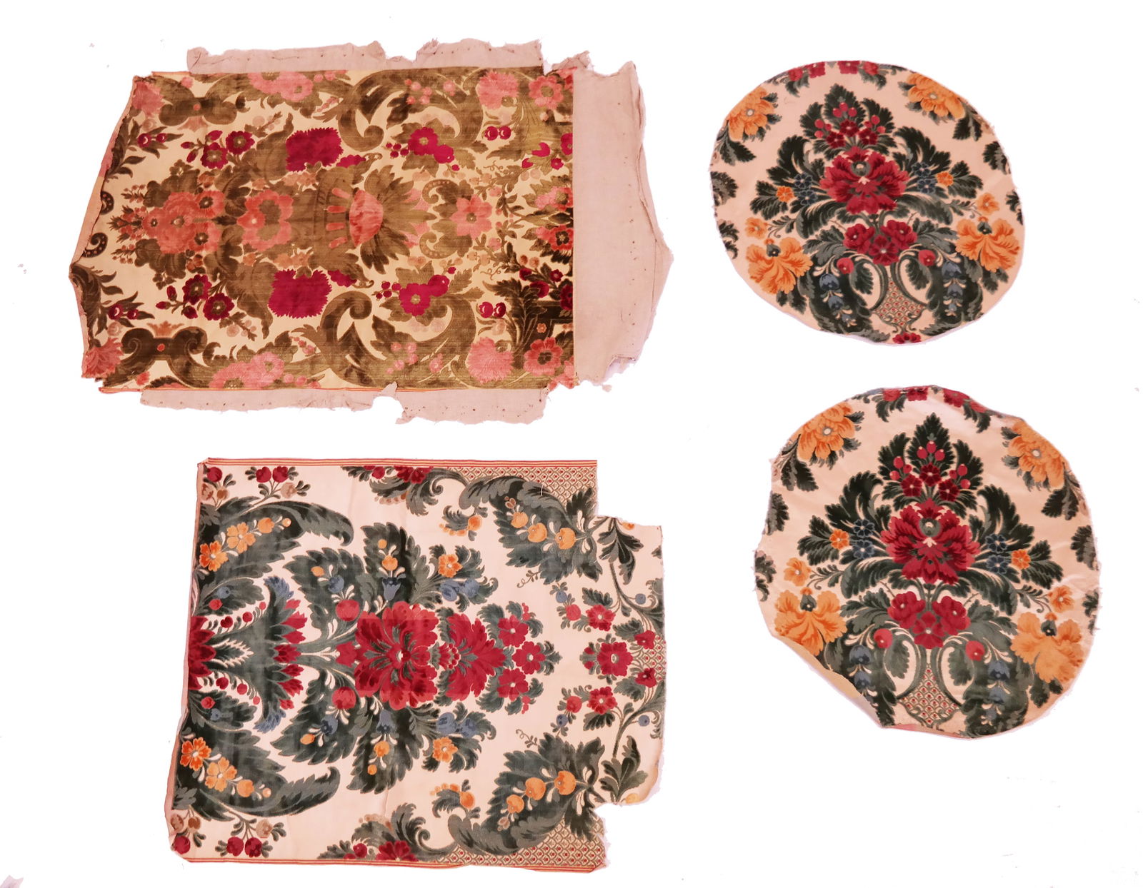 Group of 4 18th C. Style Jardiniere Silk Velvets (1 of 18)