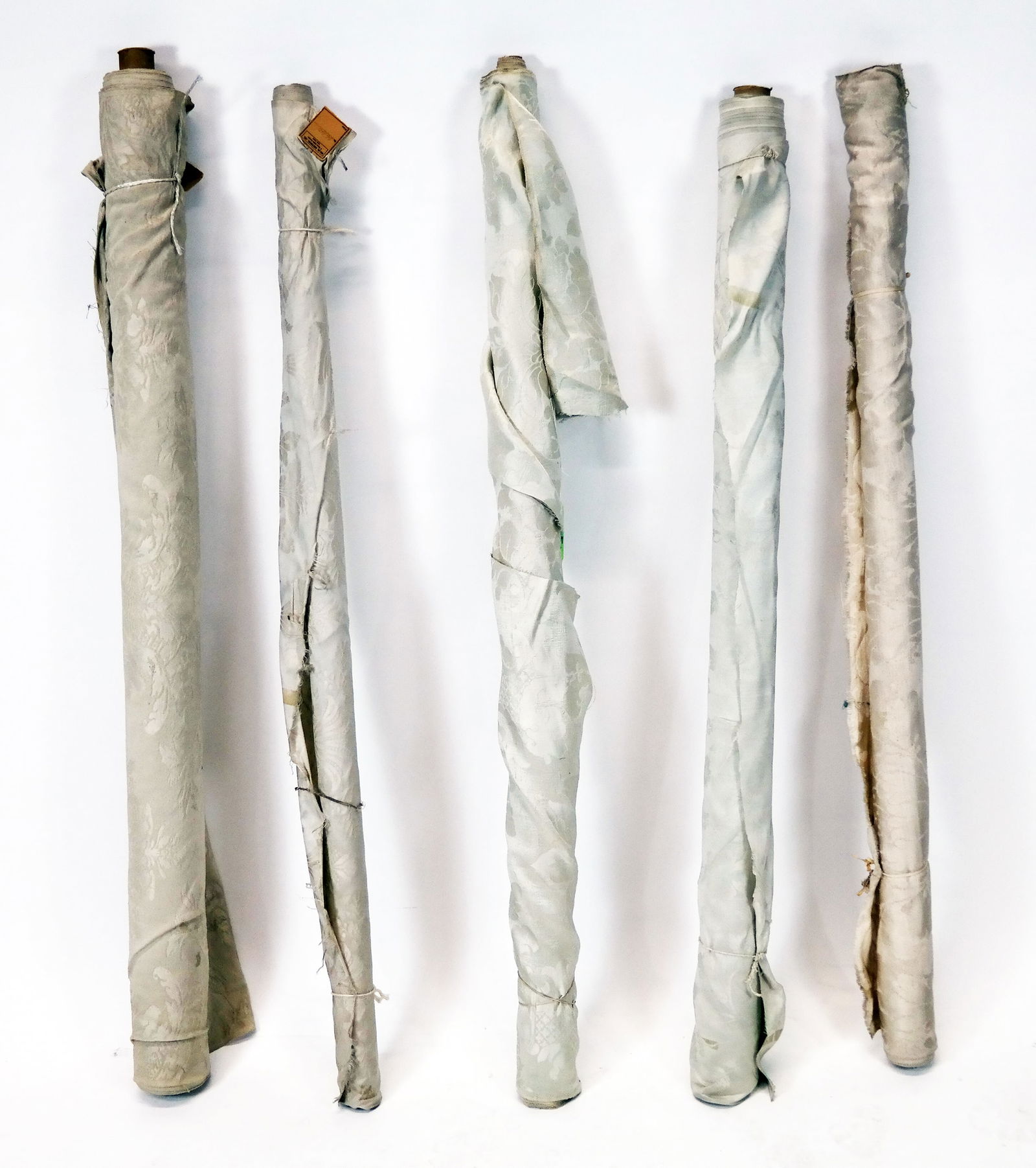 Five Bolts of White Silk Damask (1 of 20)