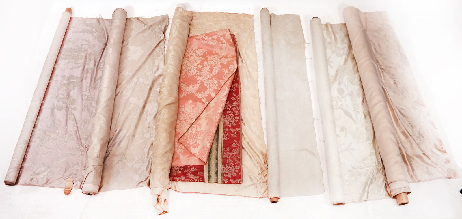 6 Bolts & 3 Samples of 18th C. Style Silk Damask (1 of 20)