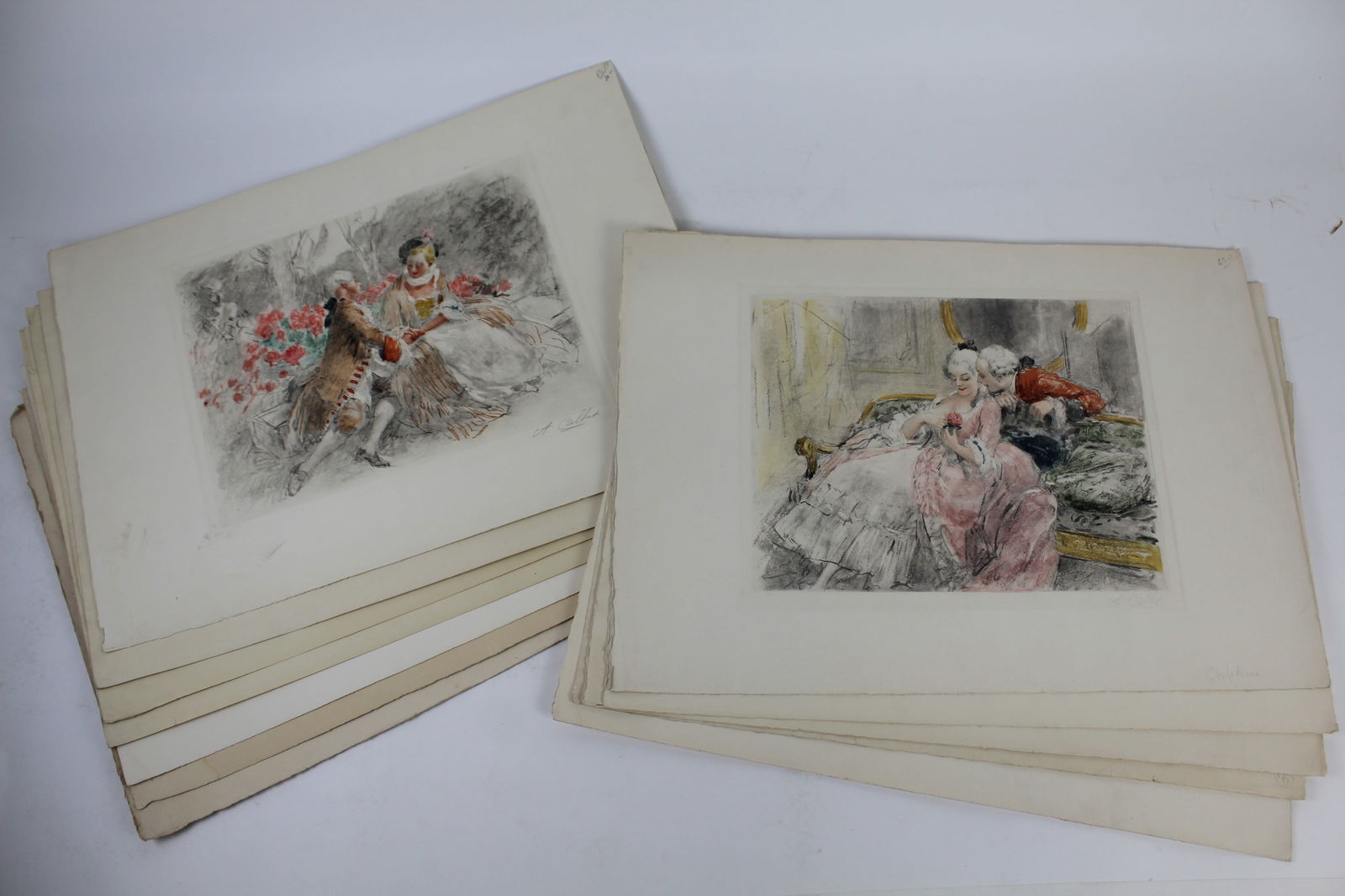 Antoine CALBET: Original French Etchings (12) (1 of 20)