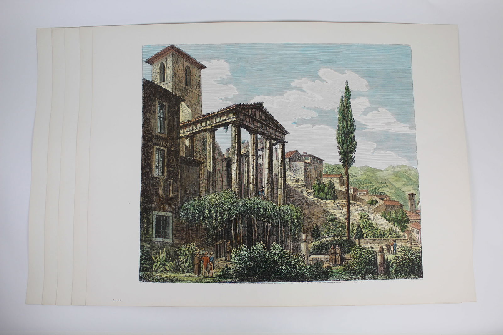 Luigi ROSSINI: "Veduta Presa a Ponente" - 5 Engrav (1 of 10)