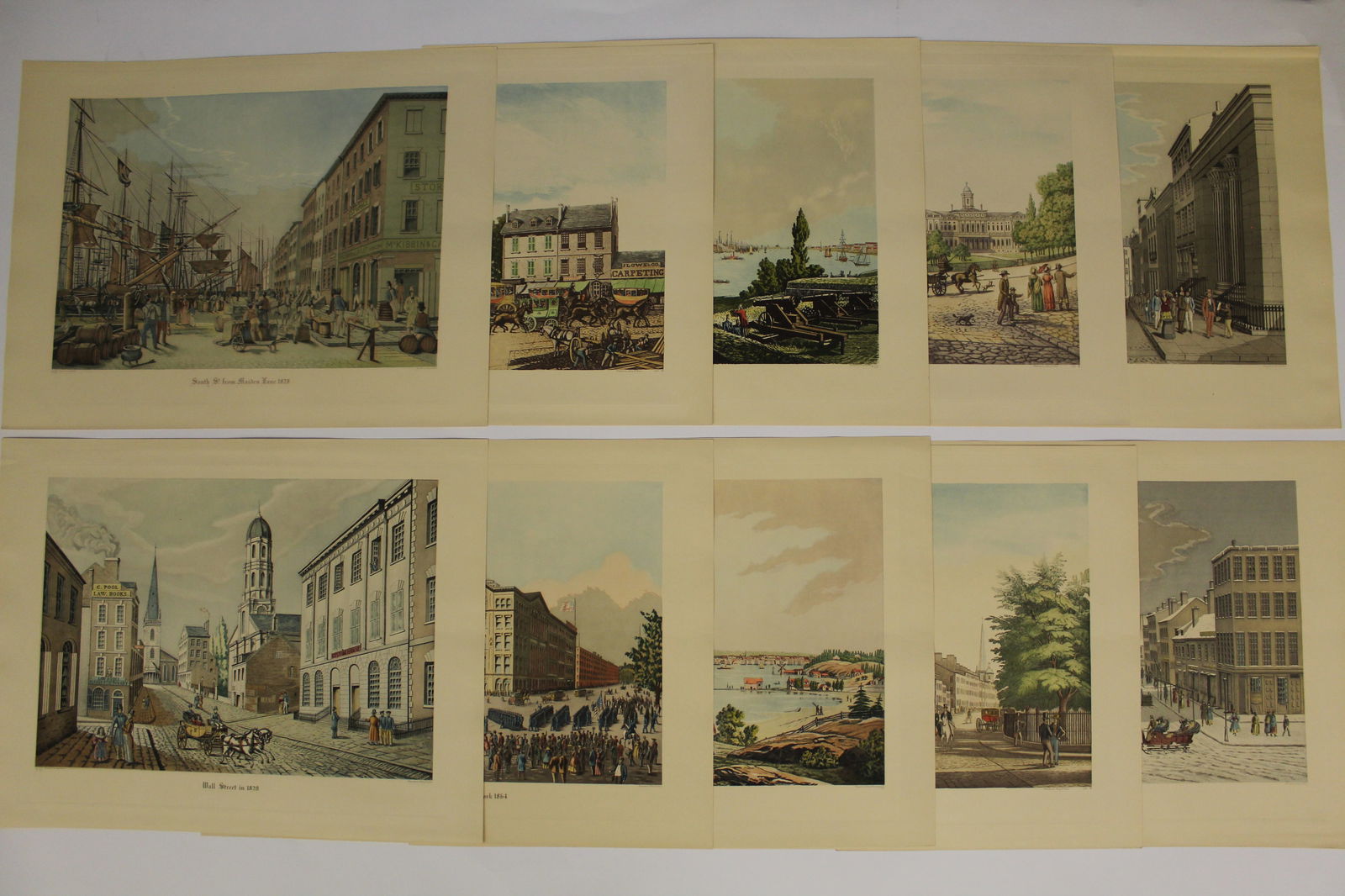 Suite of 10 Engravings of Historical NY Scenes (1 of 12)