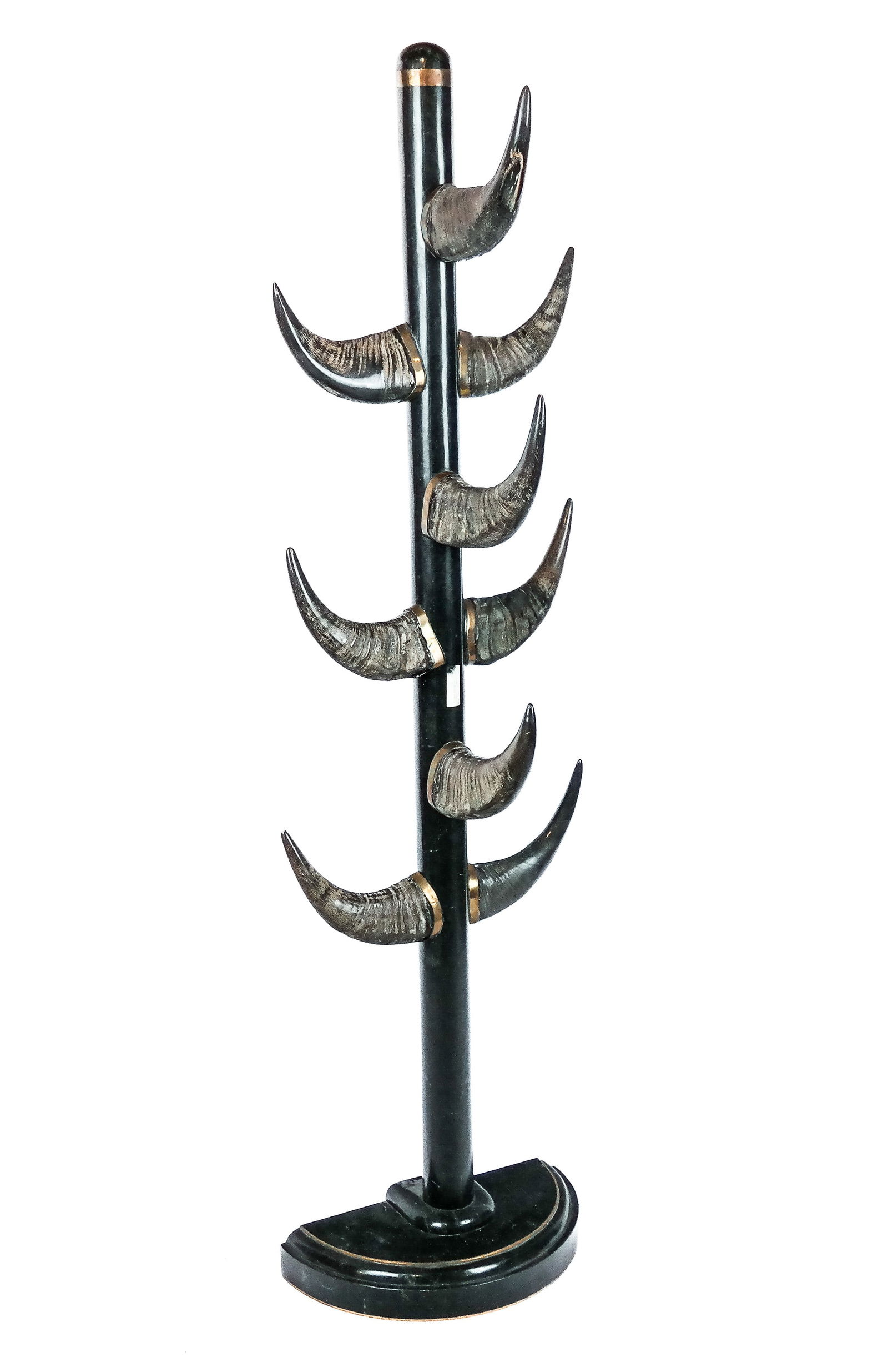 Horn-Form and Tessellated Marble Coat Rack (1 of 11)