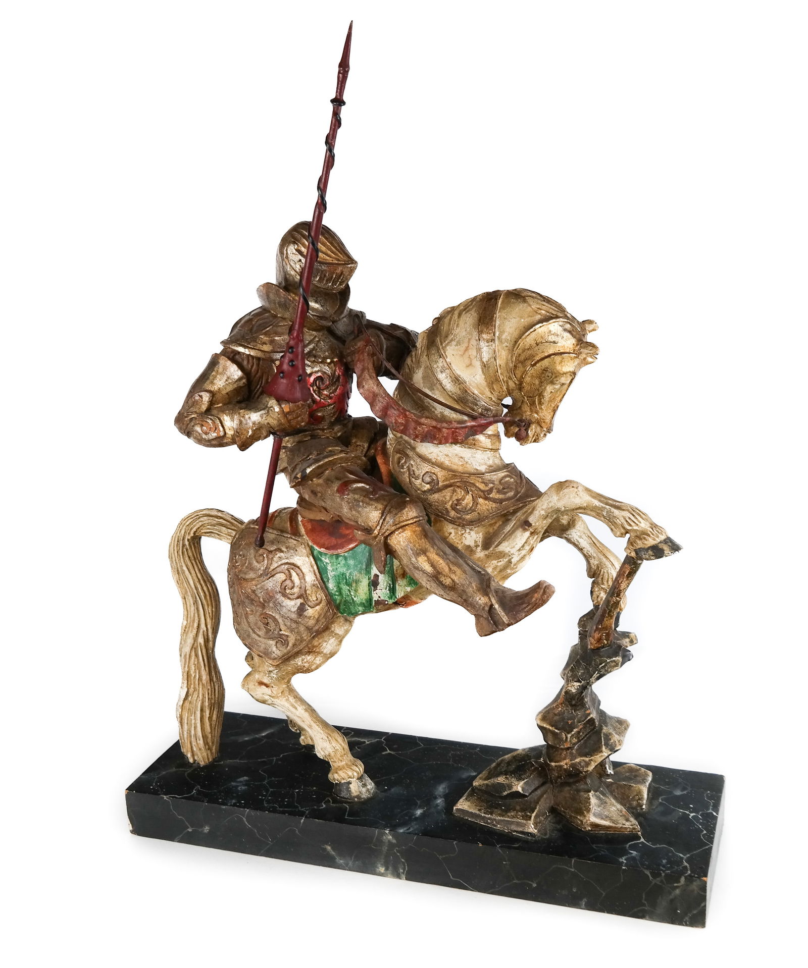 Large Carved Wood Sculpture of a Knight (1 of 18)