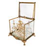 French Bronze Dore and Gilt Crystal Tantalus Set