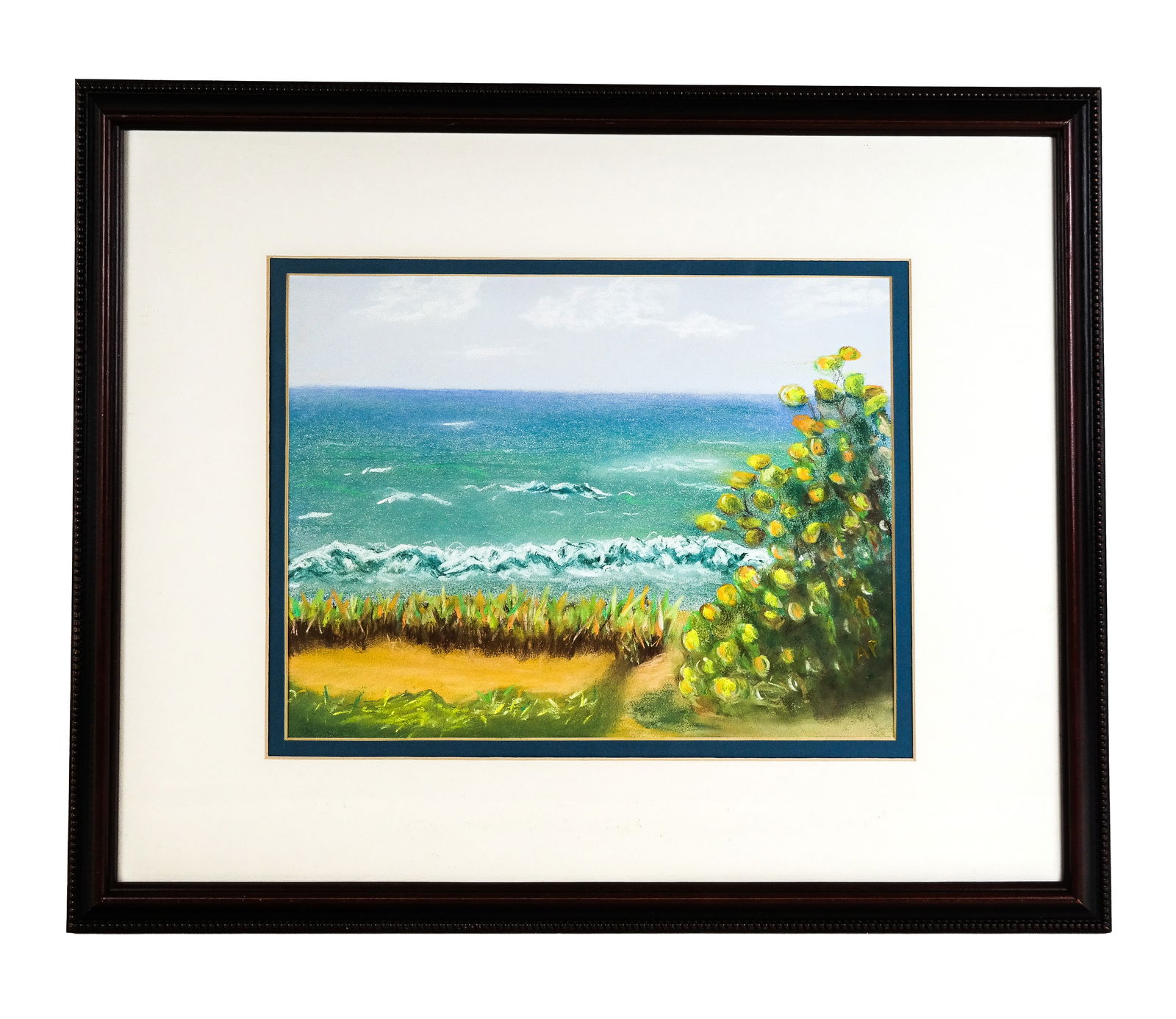 Aaron PREISER Pastel on Paper Coastal Landscape (1 of 9)