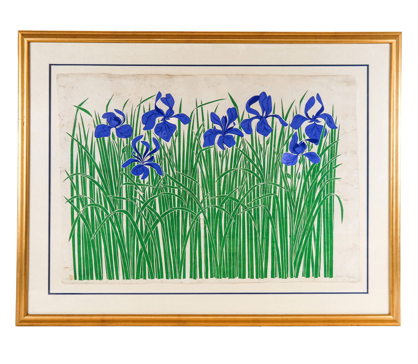Judith SHAHN Serigraph of Irises (1 of 10)