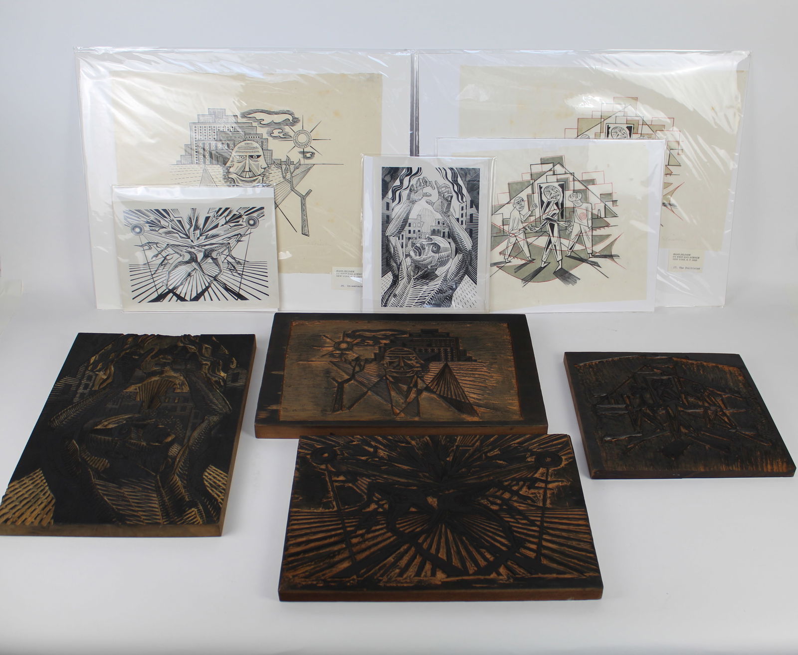Hans JELINEK: 10 Engravings & 4 Woodblocks (1 of 10)