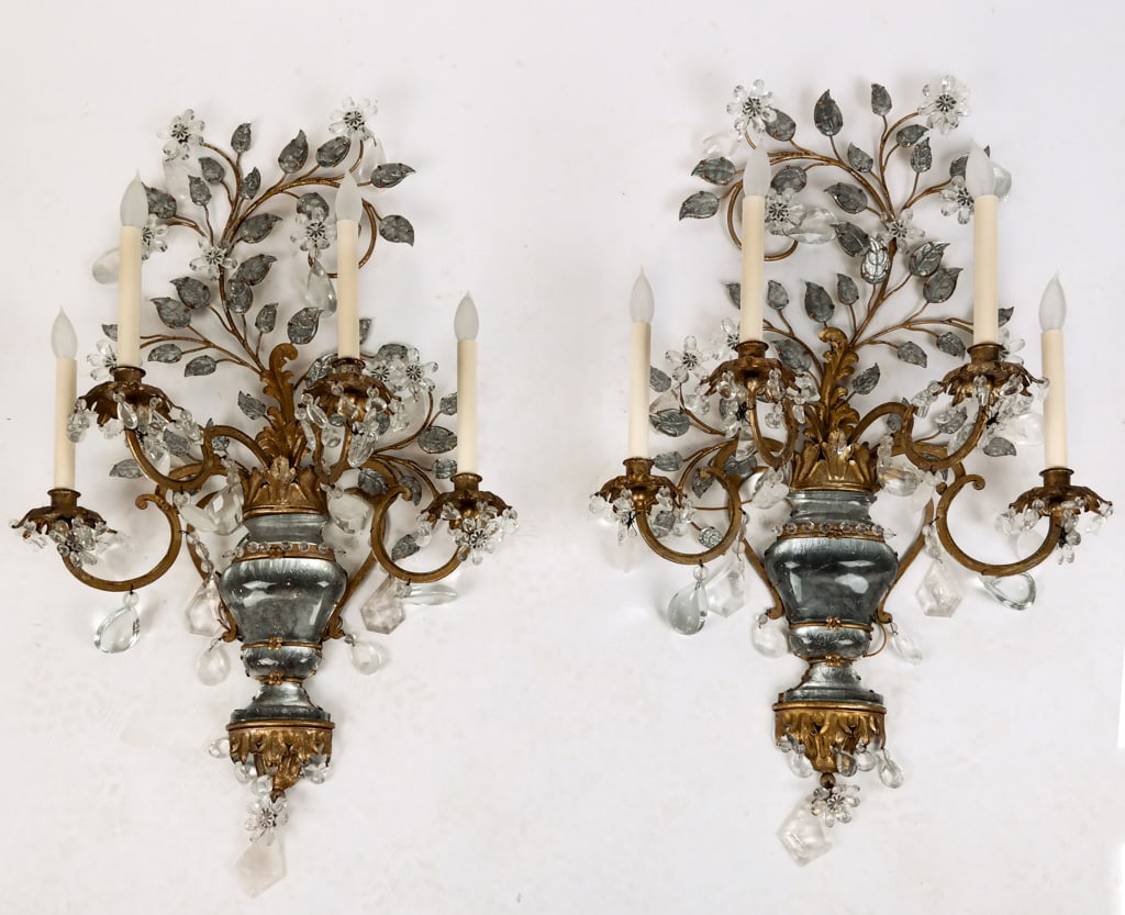 Pair of Bagues Manner Crystal Sconces (1 of 20)