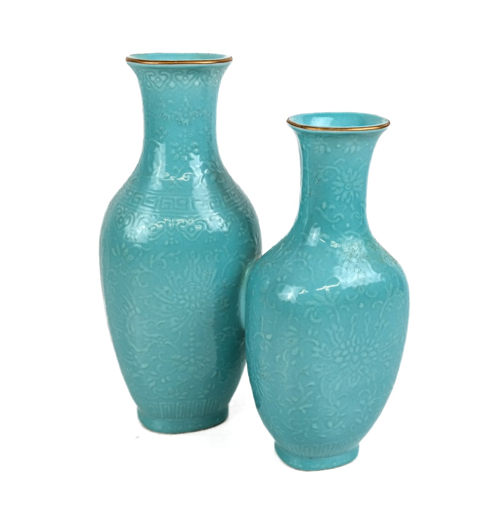 Chinese Turquoise Glaze Conjoined Vase (1 of 13)
