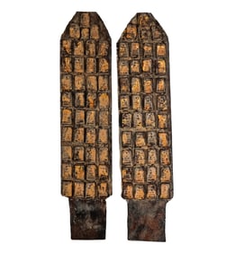 Tibetan Votive Plaques with Tsha Figures, 2