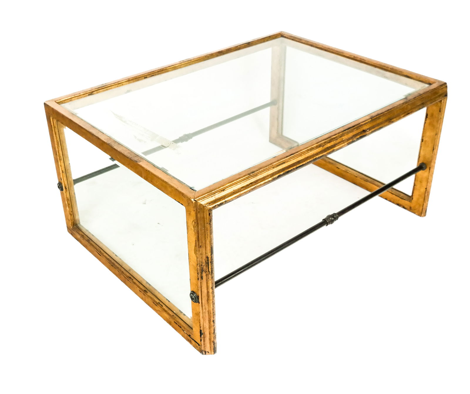 Contemporary Giltwood & Iron Coffee Table (1 of 10)