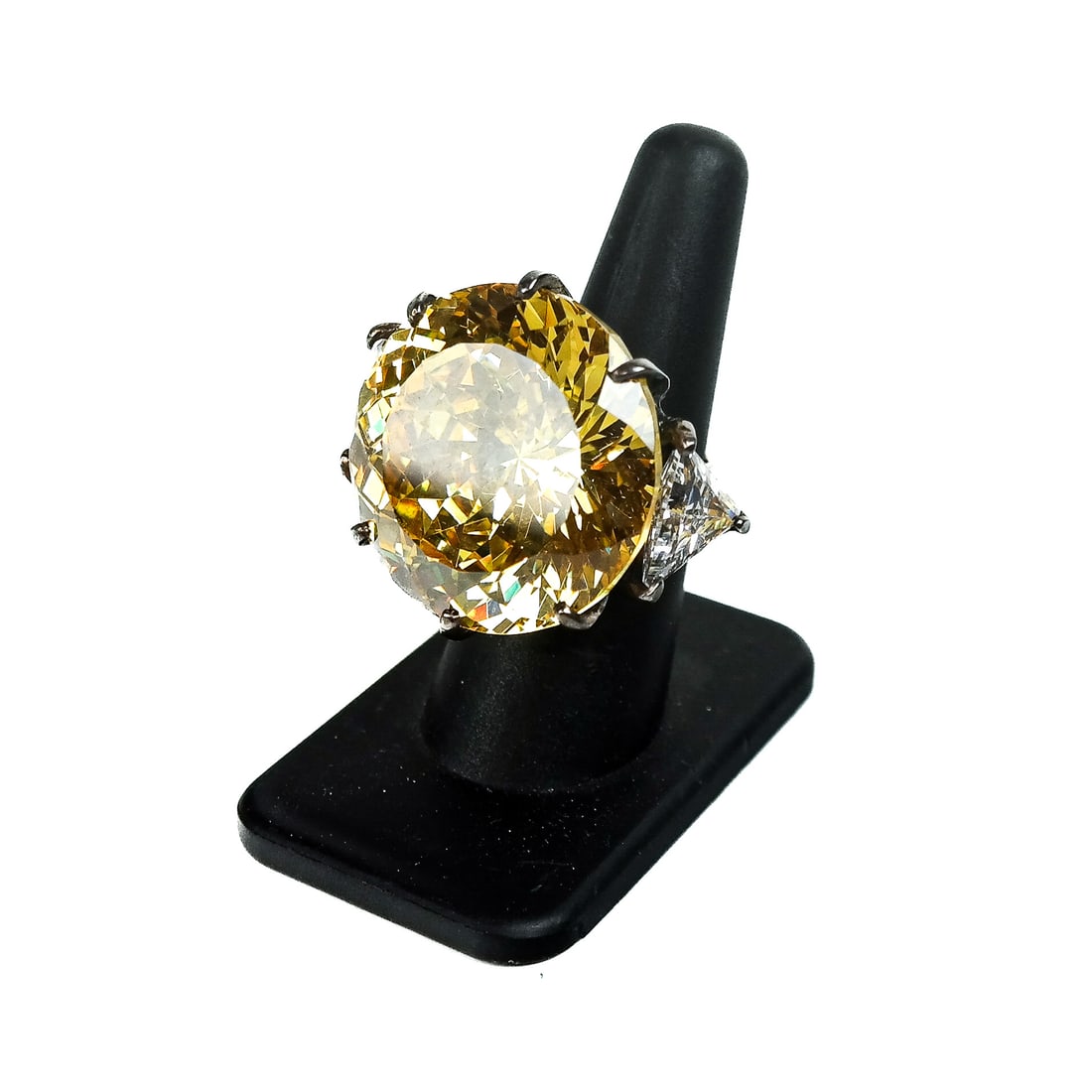 Yellow Diamond-Simulant Ring (1 of 9)
